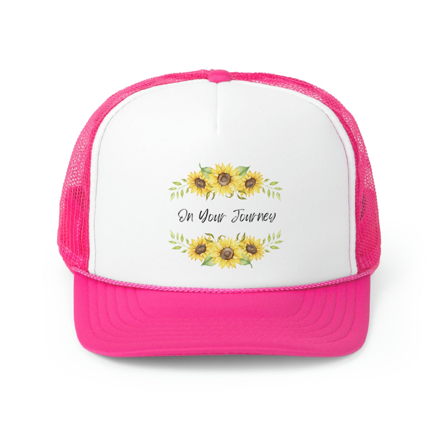 On Your Journey Flower Crown Trucker Caps