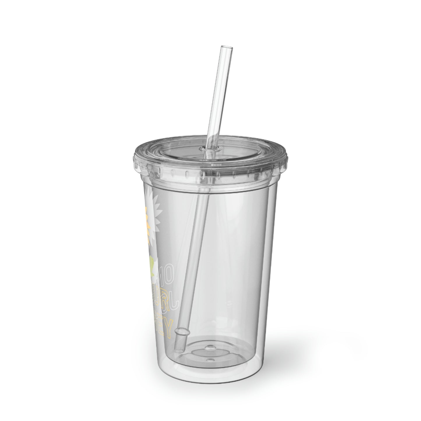 On Your Journey Single Flower Suave Acrylic Cup