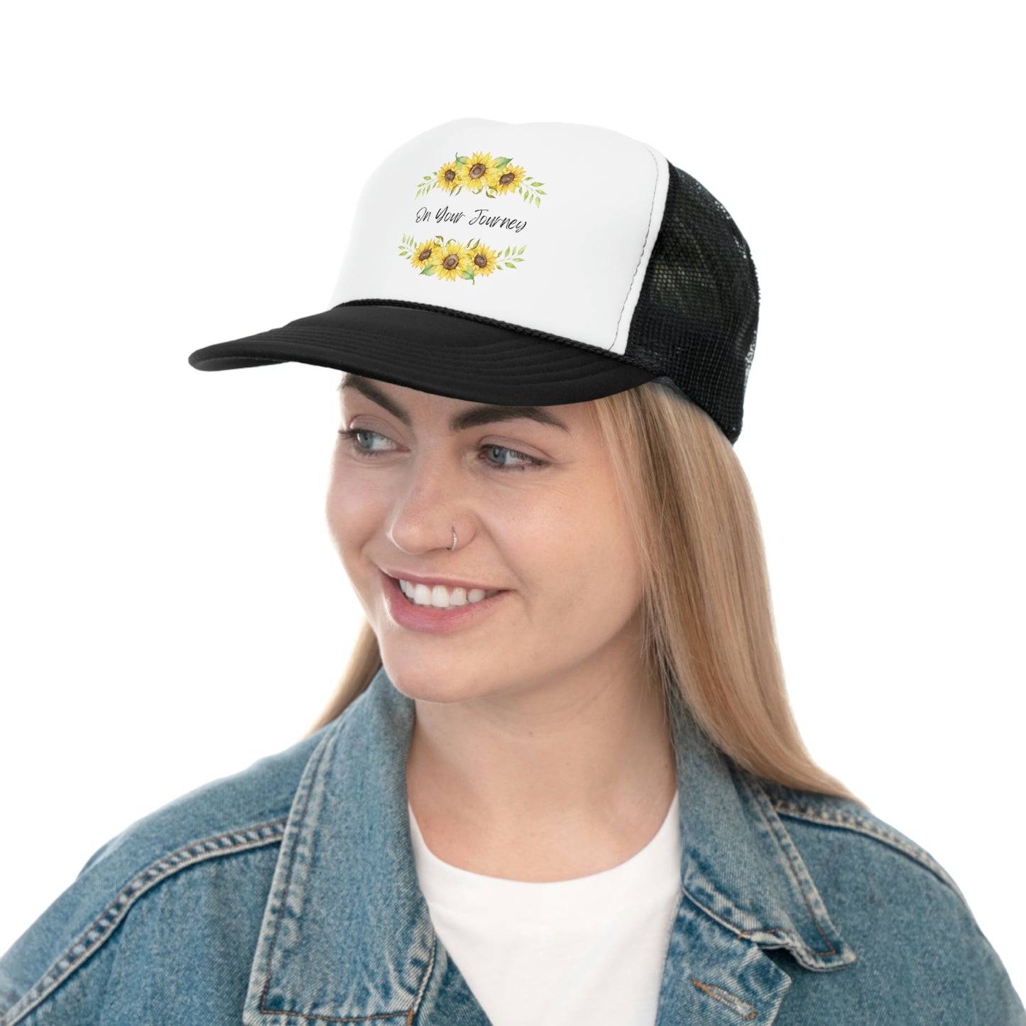 On Your Journey Flower Crown Trucker Caps