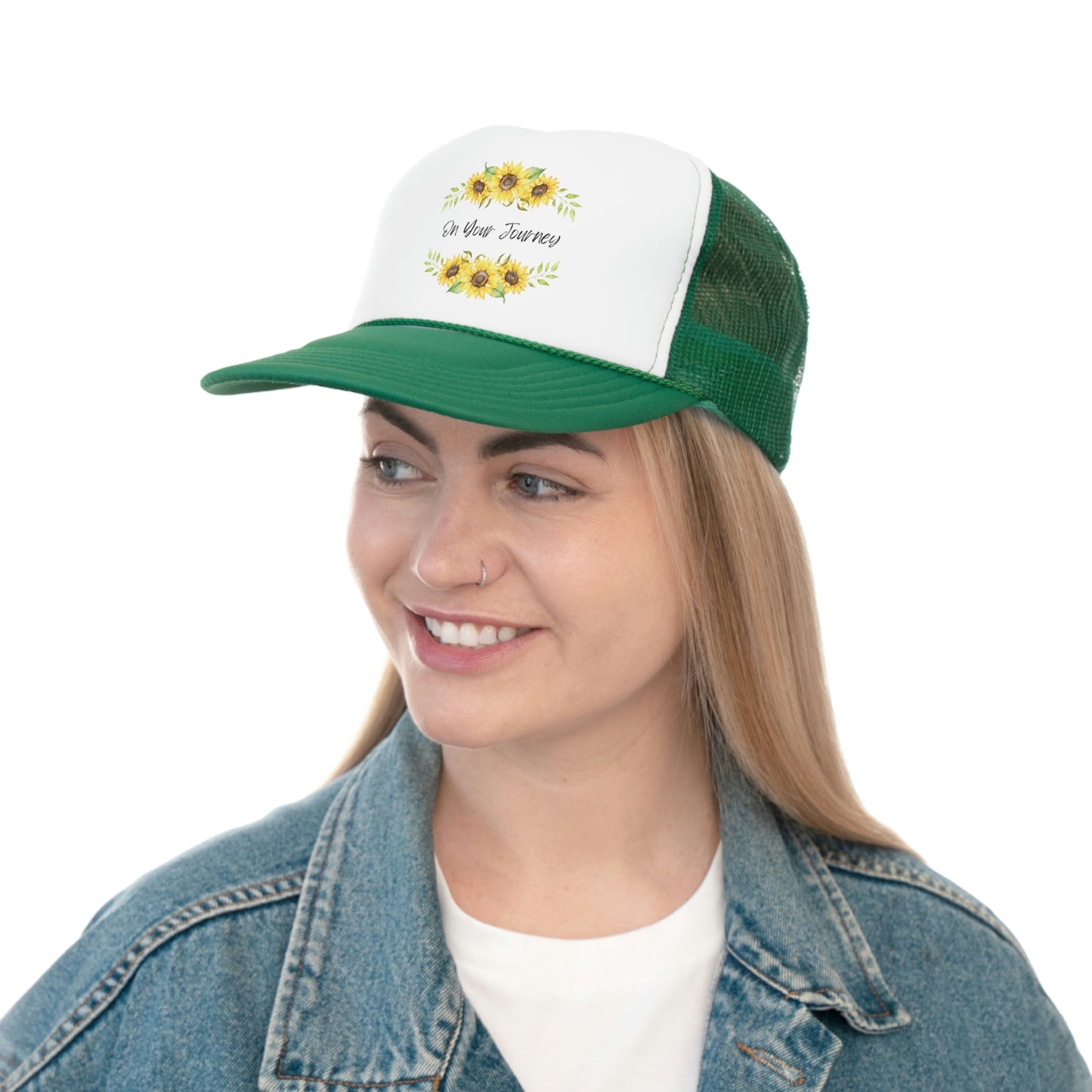 On Your Journey Flower Crown Trucker Caps