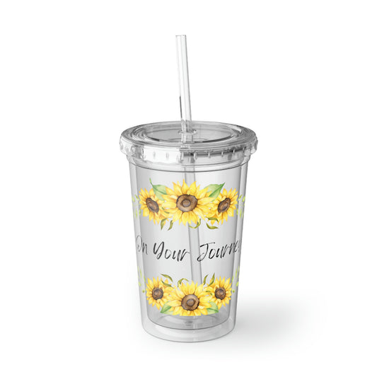 On Your Journey Flower Crown Suave Acrylic Cup