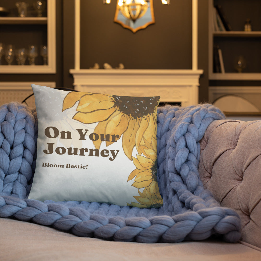 On Your Journey Original Flower Pillow