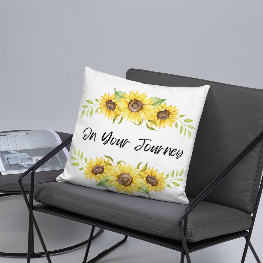 On Your Journey Flower Crown Pillow