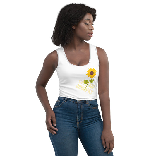 On Your Journey Single Flower Crop Top