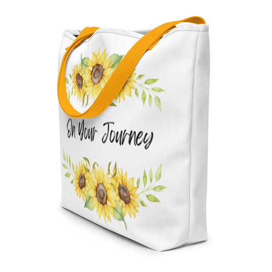 On Your Journey Flower Crown Tote Bag
