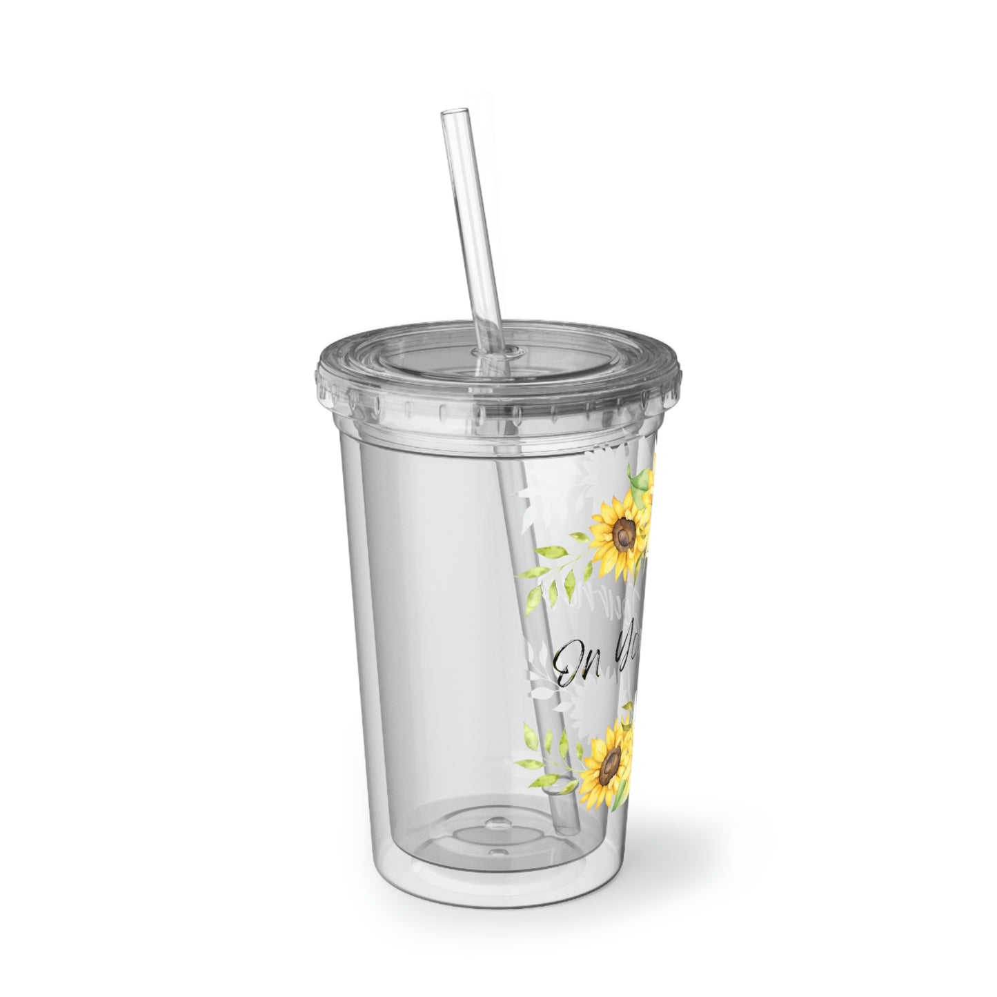 On Your Journey Flower Crown Suave Acrylic Cup