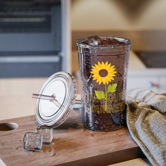 On Your Journey Single Flower Suave Acrylic Cup