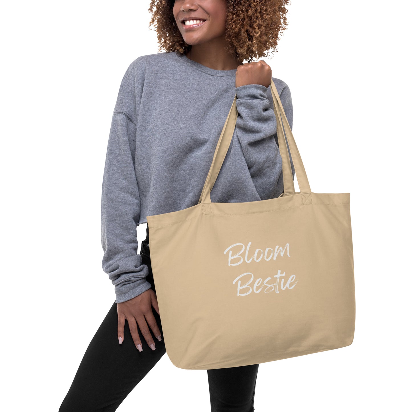 On Your Journey Bloom Bestie Large Organic Tote Bag