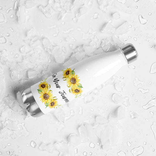 On Your Journey Flower Crown Stainless Steel Water Bottle
