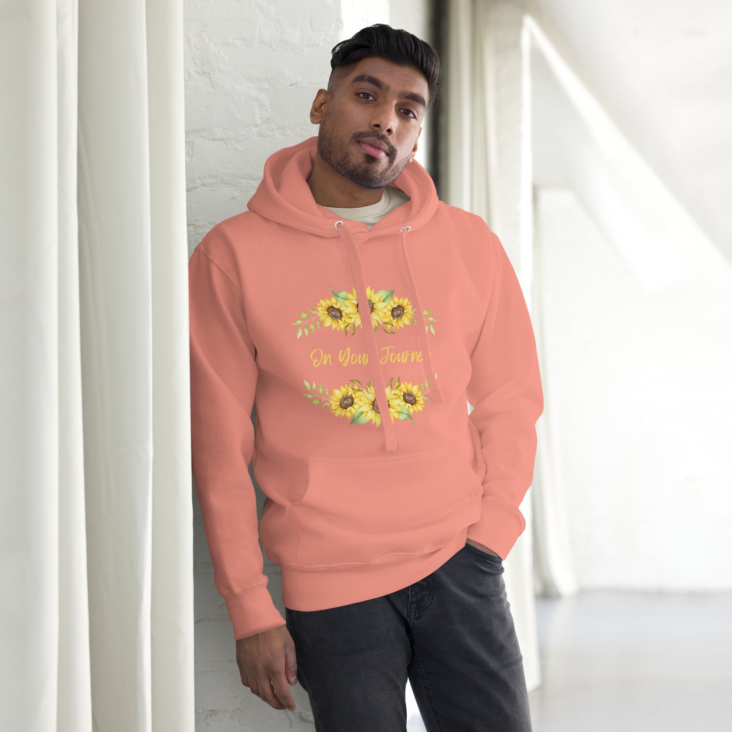 On Your Journey Flower Crown Hoodie