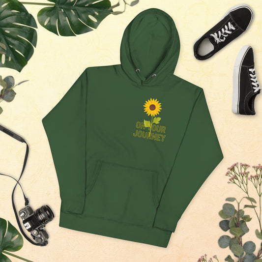 On Your Journey Single Flower Unisex Hoodie