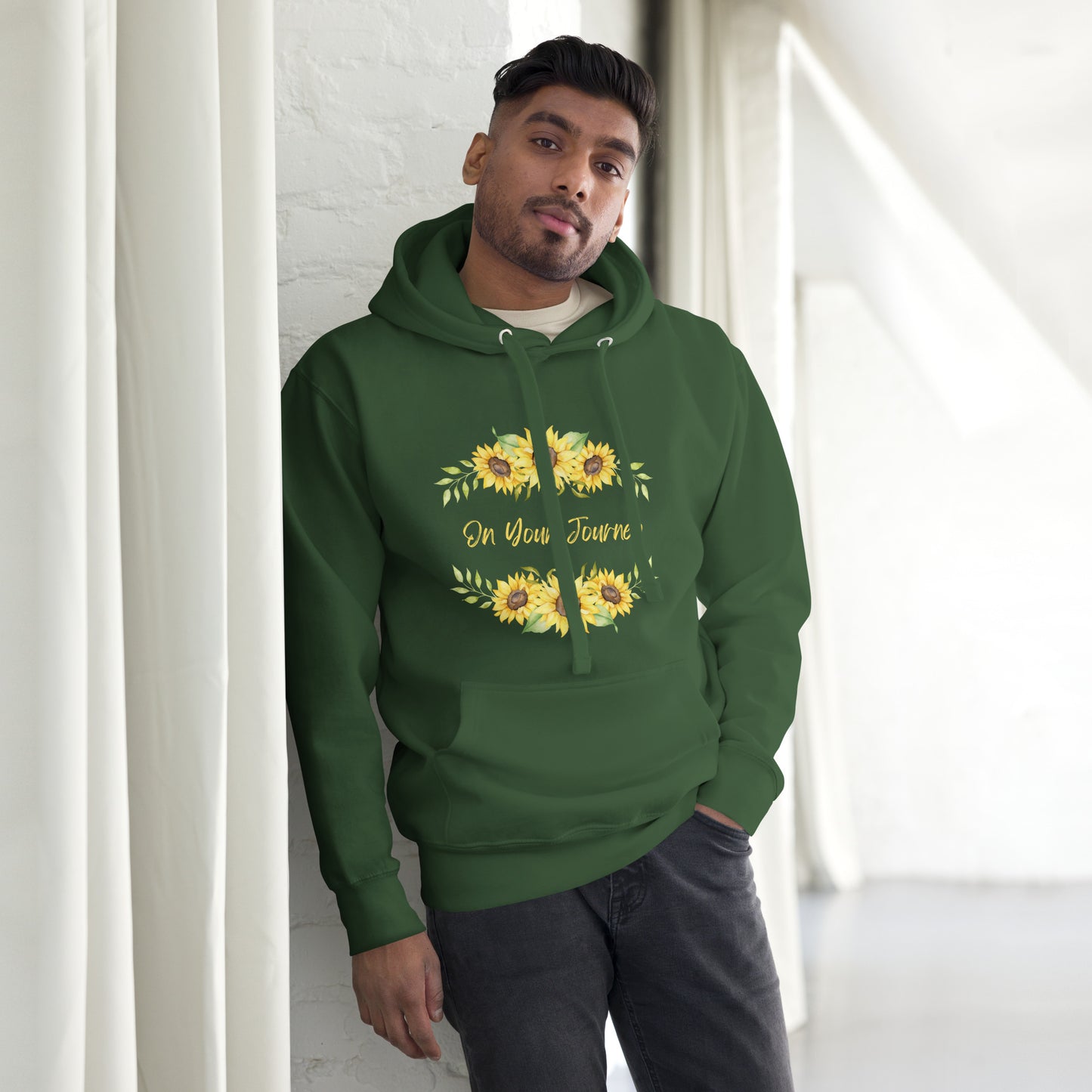 On Your Journey Flower Crown Hoodie