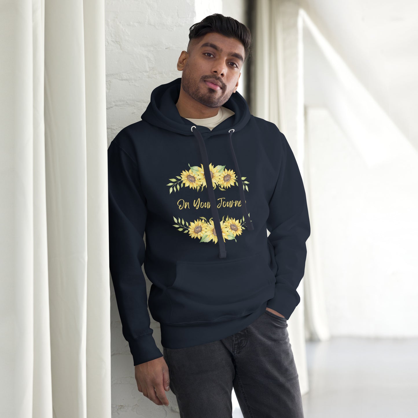 On Your Journey Flower Crown Hoodie