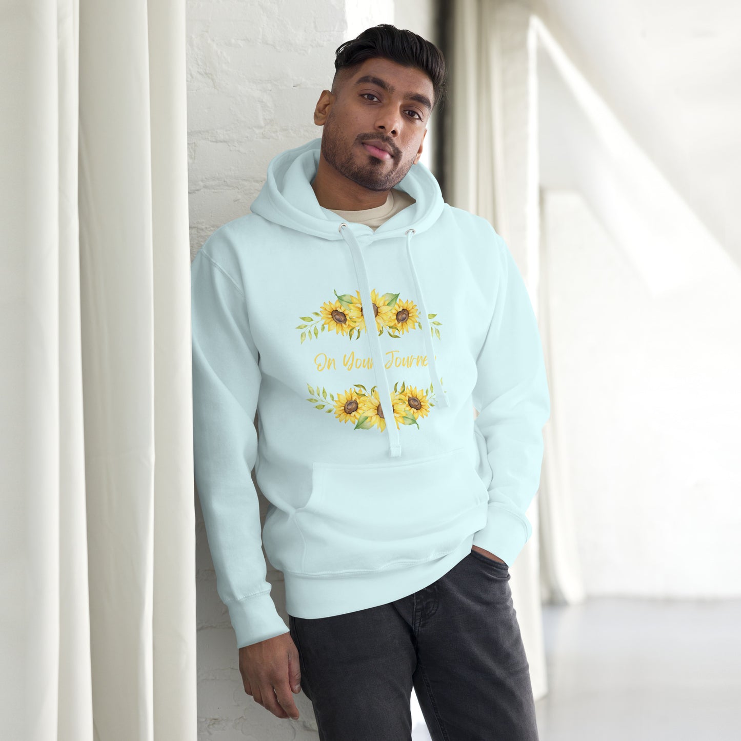 On Your Journey Flower Crown Hoodie