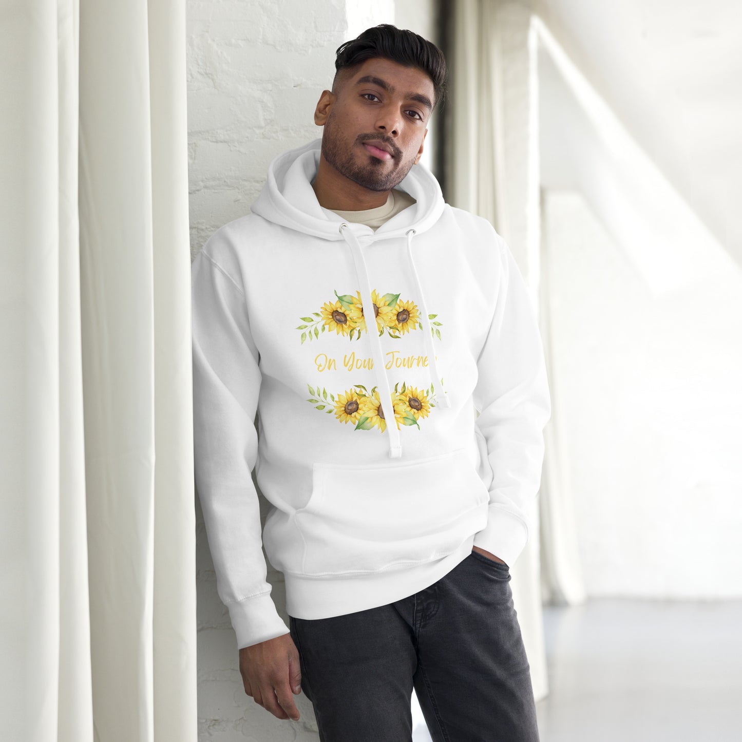 On Your Journey Flower Crown Hoodie