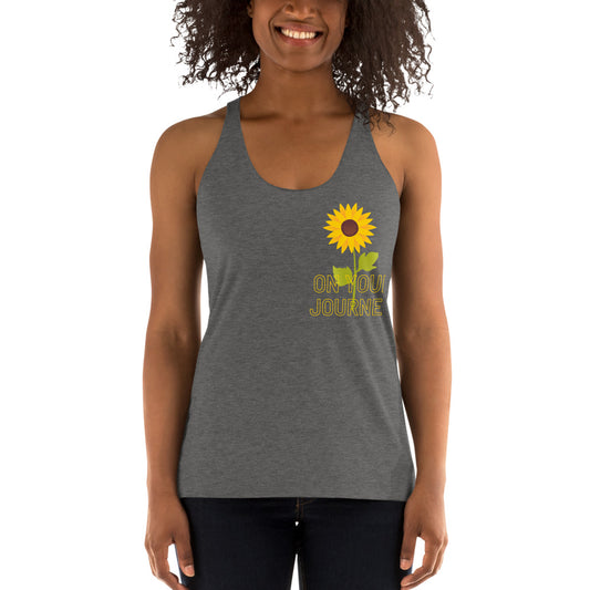 On Your Journey Single Flower Racerback Tank